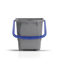15 L grauer Eimer
