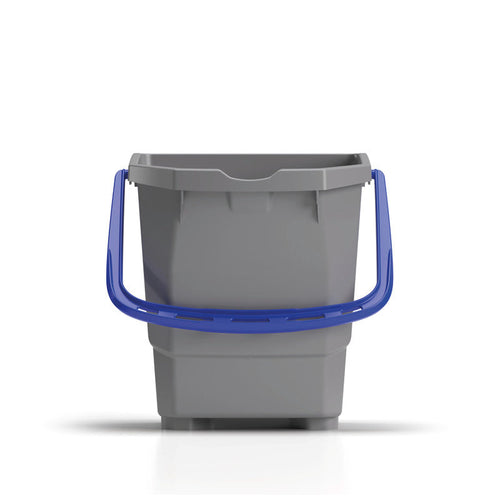 15 L grauer Eimer