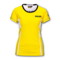 Sport-Funktionsshirt Damen, Gr. L gelb/weiß