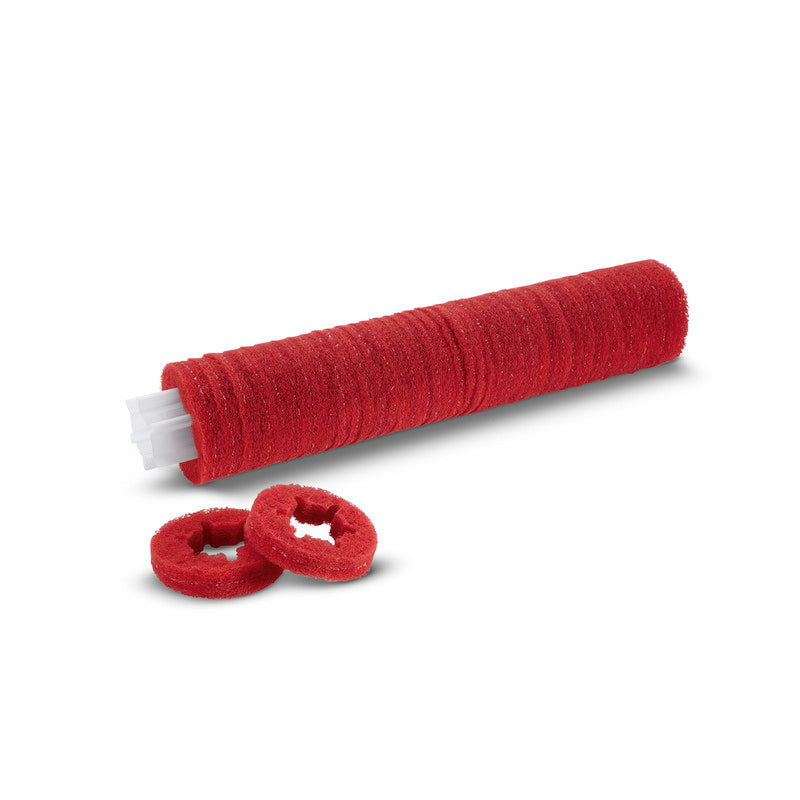 Walzenpad auf Hülse, Mittel, Rot, 450 mm