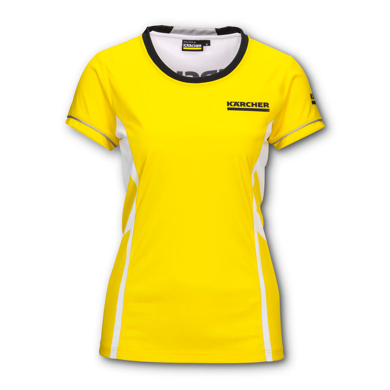 Sport-Funktionsshirt Damen, Gr. XL, gelb/weiß