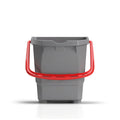 15 L grauer Eimer