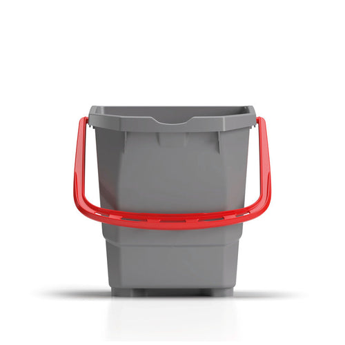 15 L grauer Eimer
