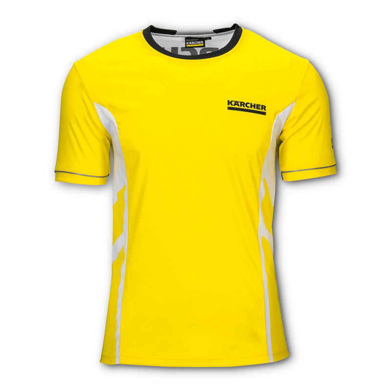 Sport-Funktionsshirt Herren, Gr. XXXL, gelb/weiß