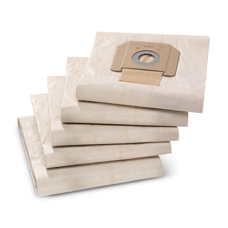 Papierfiltertüten, 5 Stück, NT 48, NT 65, NT 70, NT 72, NT 75, NT 80, WET VAC