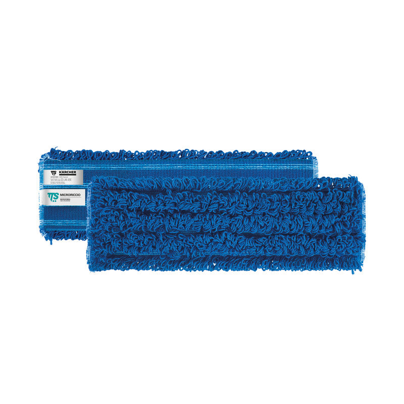 Mikrofaserklettmopp Schlingen blau 40cm