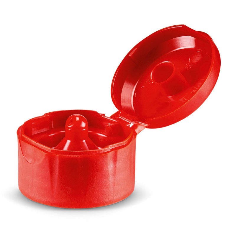 Klappdeckelverschluss schräger Ausgiesser rot