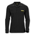 Poloshirt Herren langarm schwarz, Gr. XXL