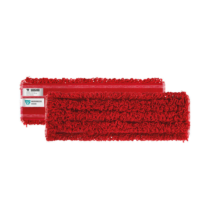 Mikrofaserklettmopp Schlingen rot 40cm